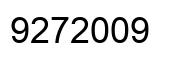 Number 9272009 black image