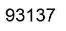 Number 93137 black image
