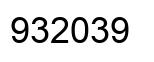 Número 932039 imagen negro