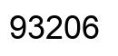 Number 93206 black image