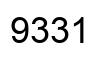 Number 9331 black image