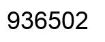 Number 936502 black image