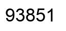 Number 93851 black image