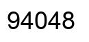 Number 94048 black image