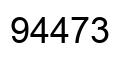 Number 94473 black image