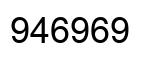 Number 946969 black image