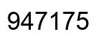 Number 947175 black image