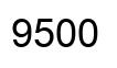 Number 9500 black image