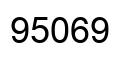 Number 95069 black image