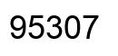 Number 95307 black image
