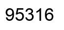 Número 95316 imagen negro