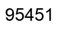 Number 95451 black image