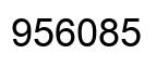 Number 956085 black image