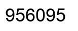 Number 956095 black image