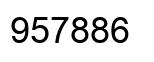 Number 957886 black image