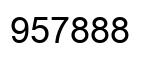 Number 957888 black image