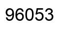 Number 96053 black image