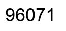 Number 96071 black image
