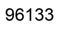 Número 96133 imagen negro