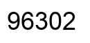 Number 96302 black image