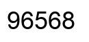 Number 96568 black image