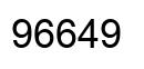 Number 96649 black image