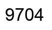 Number 9704 black image