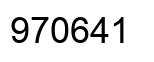 Number 970641 black image