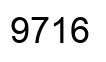 Number 9716 black image