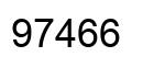 Number 97466 black image