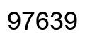Number 97639 black image