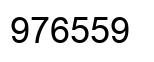Number 976559 black image