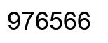 Number 976566 black image