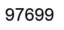 Number 97699 black image