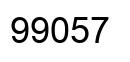 Number 99057 black image