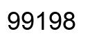 Number 99198 black image