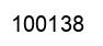 Number 100138 black image