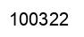 Number 100322 black image