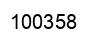 Number 100358 black image