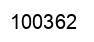 Number 100362 black image