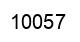 Number 10057 black image