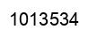Number 1013534 black image