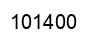 Number 101400 black image