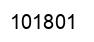 Number 101801 black image