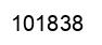 Number 101838 black image