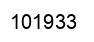Number 101933 black image