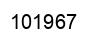 Number 101967 black image
