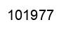 Number 101977 black image