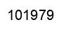 Number 101979 black image