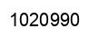 Number 1020990 black image